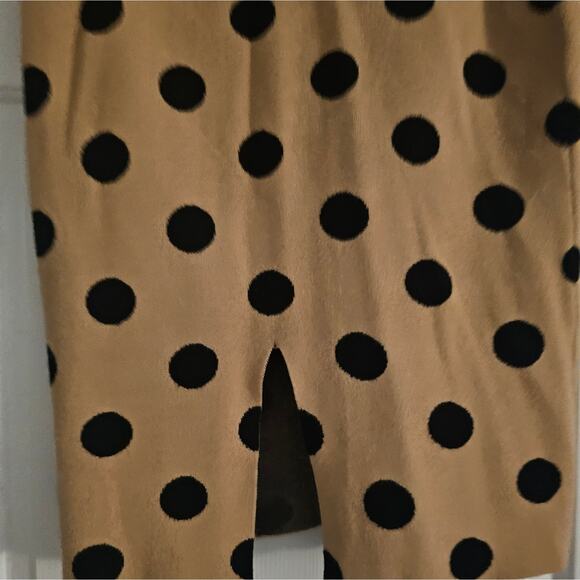 Shein Tan and Black Polka Dot Pencil Skirt Size 1XL - Picture 3 of 7